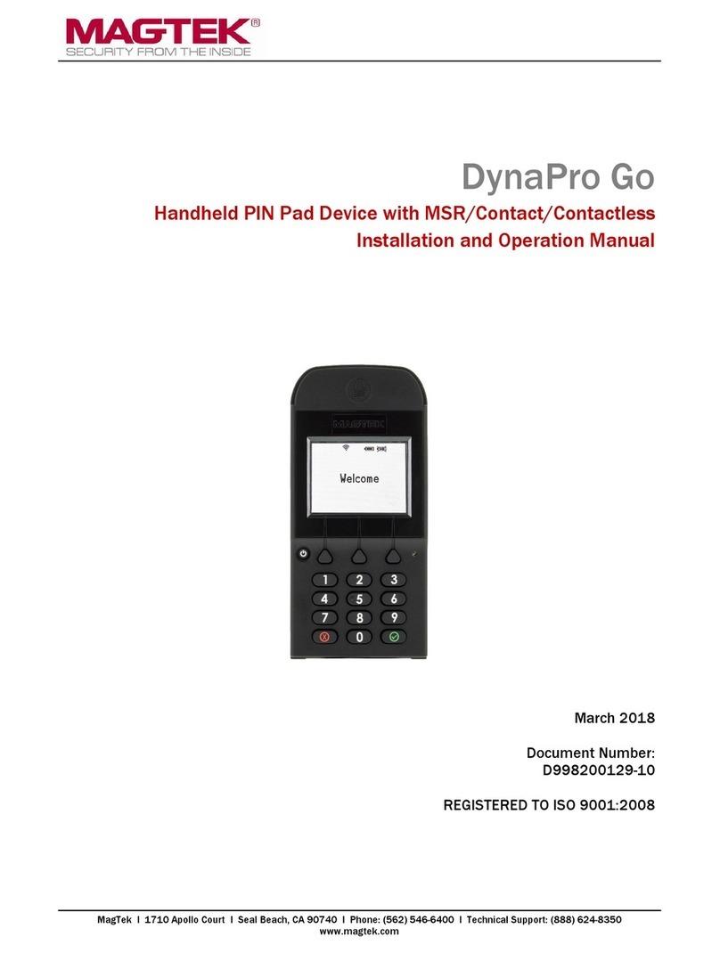 Magtek DynaPro Go User manual