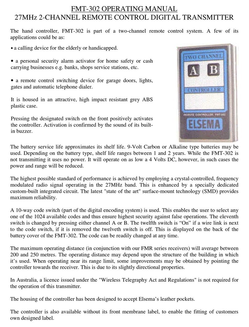 Elsema FMT-302 User manual