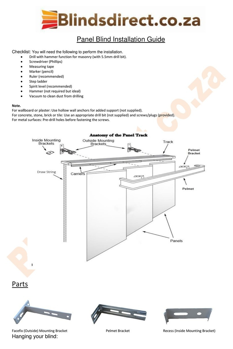 Blinds Direct Classic Panel installation guide