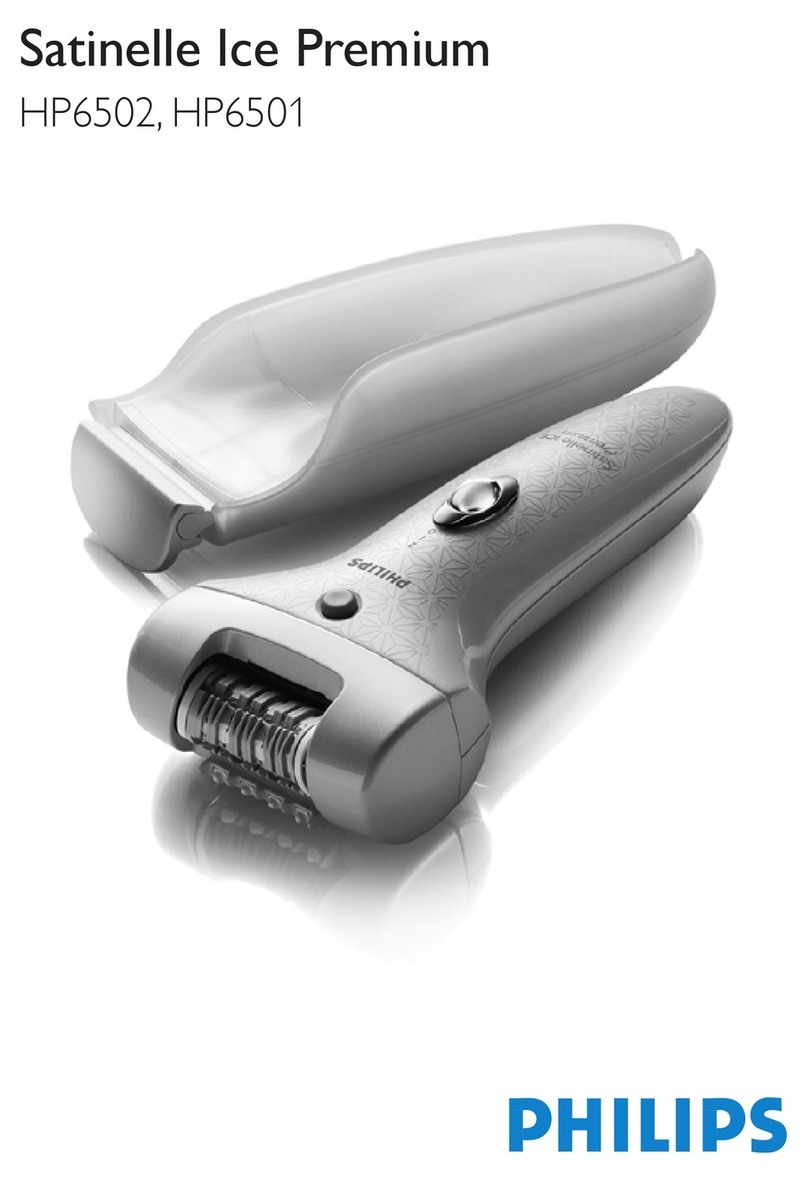 Philips Satinelle Ice Premium HP6501 manual