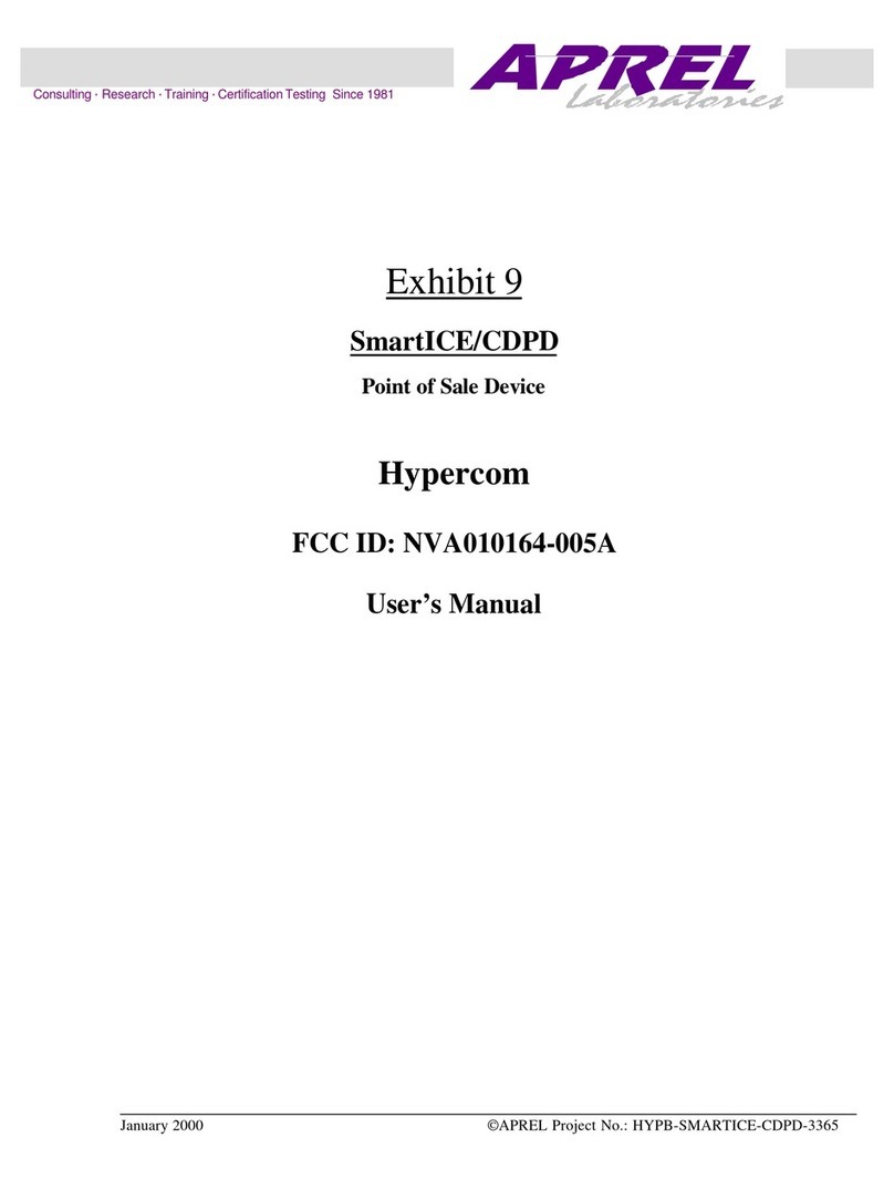 Hypercom SmartICE Hardware and installation manual