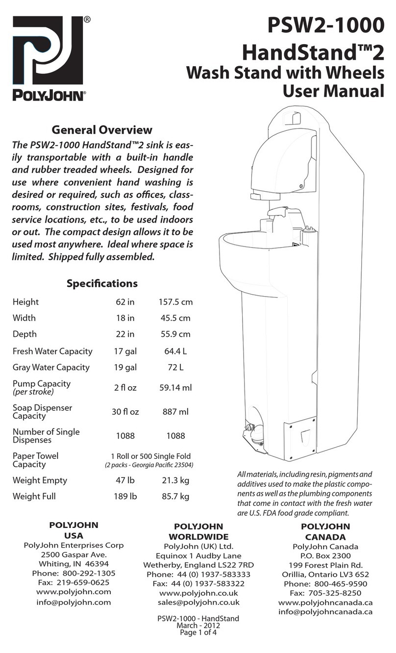 PolyJohn HandStand 2 PSW2-1000 user manual PolyJohn HandStand 2 PSW2-1000 user manual