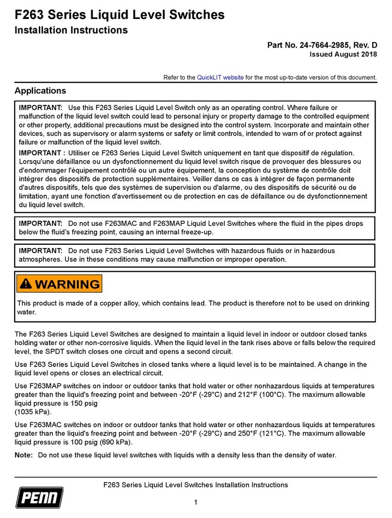 Penn F263 Series User manual
