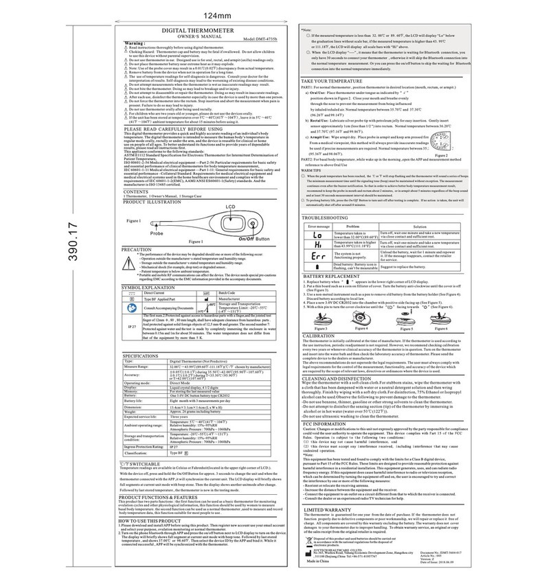 JOYTECH DMT-4735b owner's manual