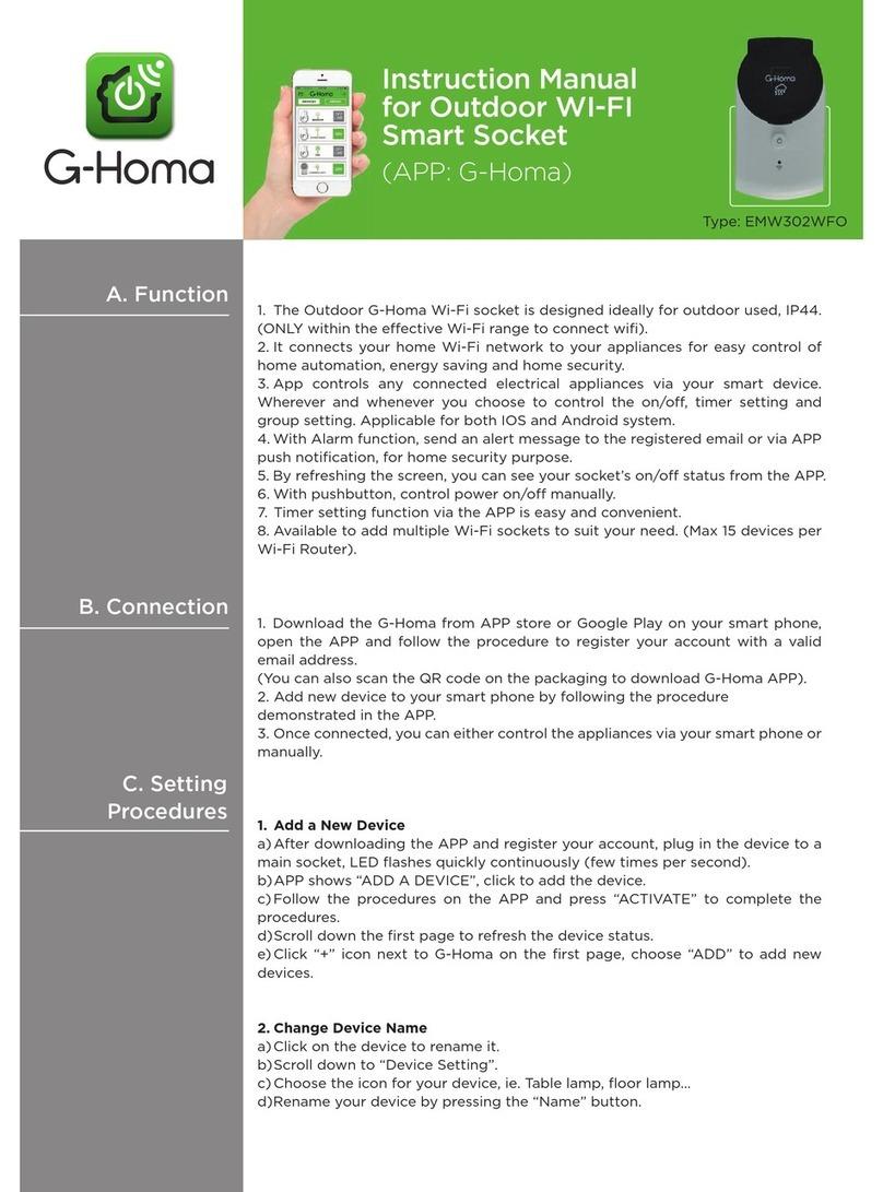 G-Homa EMW302WFO instruction manual