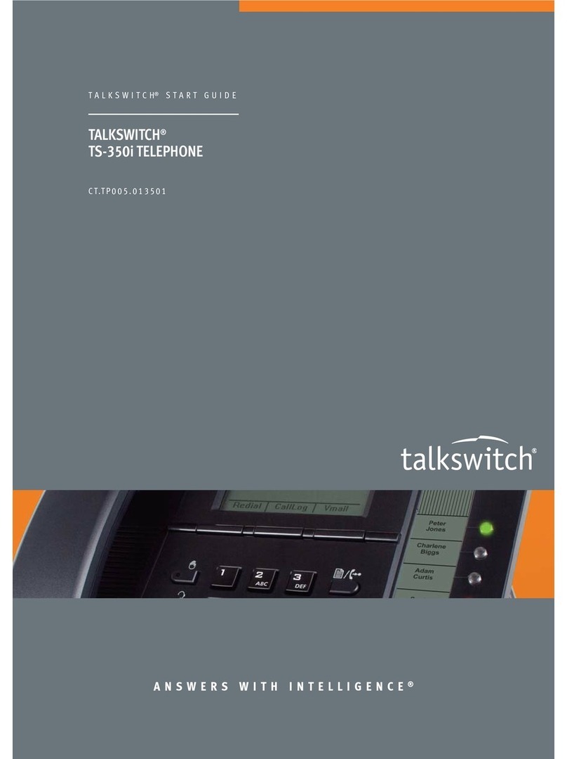 Talkswitch TS-350i Start guide