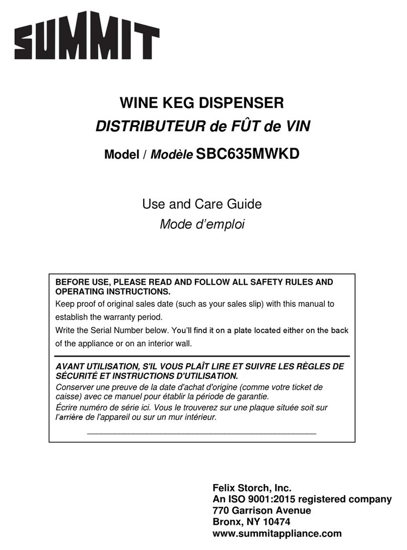 Summit SBC635MWKD User manual