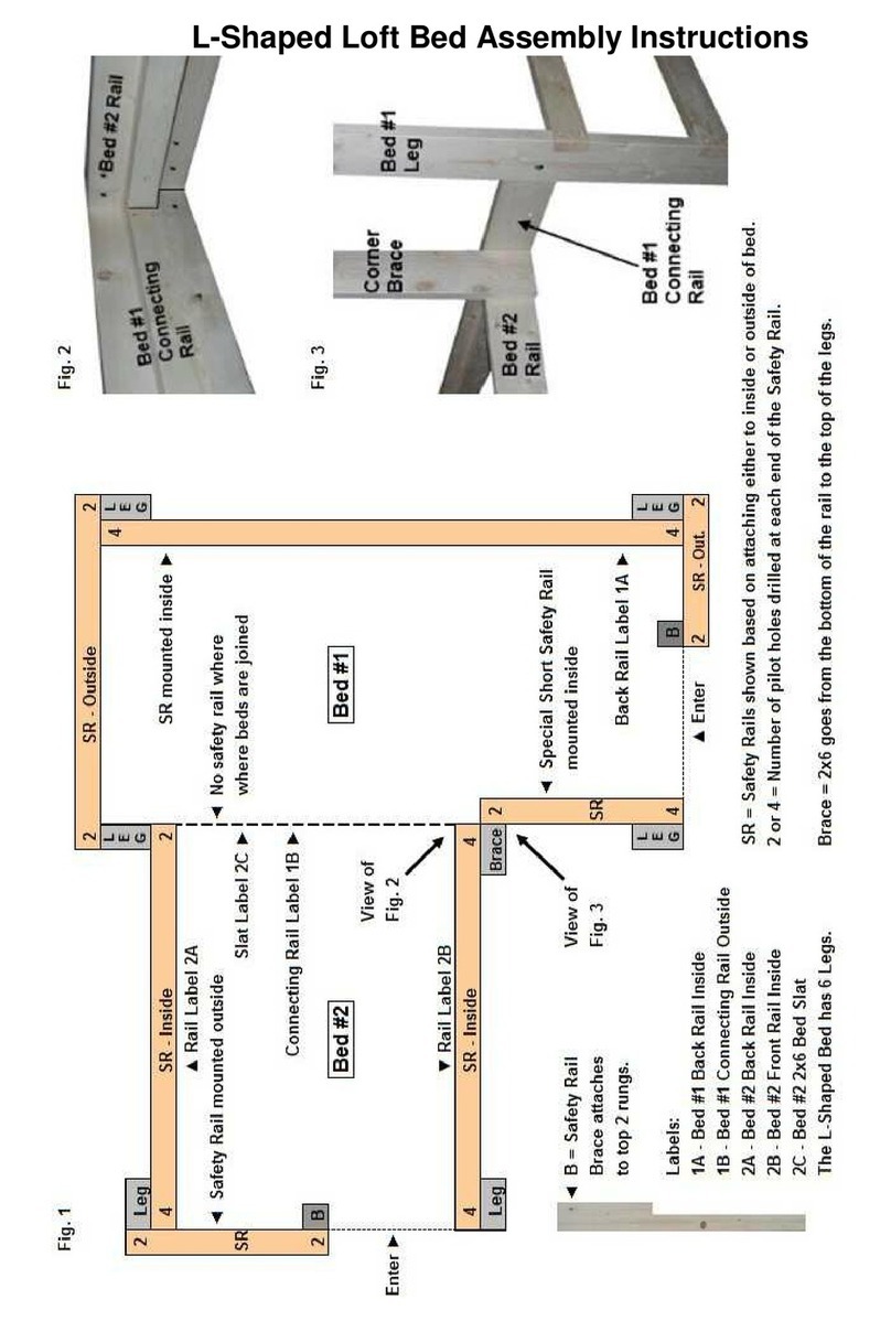 College Bed Lofts L-Shaped Loft Bed User manual College Bed Lofts L-Shaped Loft Bed User manual