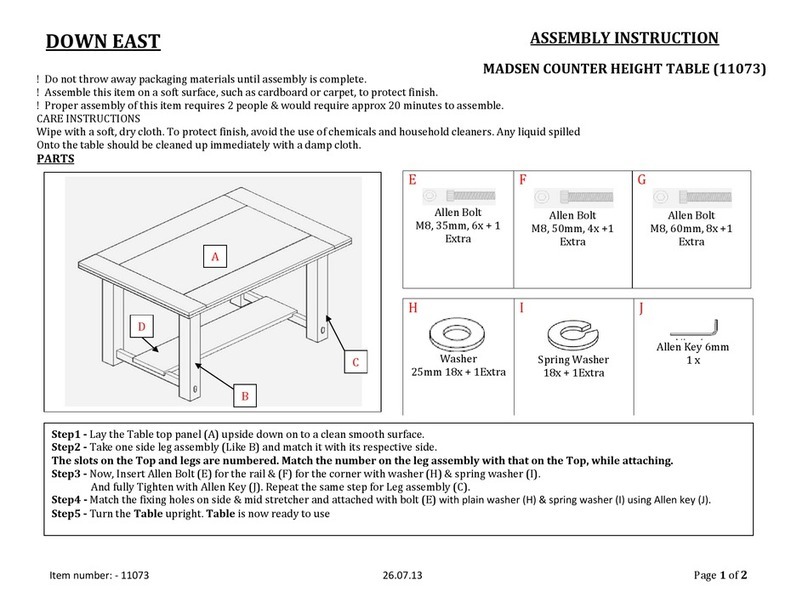 Down East MADSEN Assembly guide Down East MADSEN Assembly guide