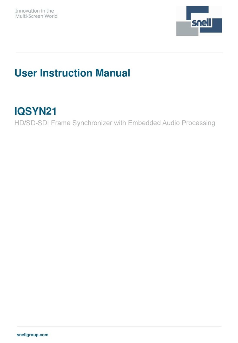 Snell IQSYN21 User instruction manual