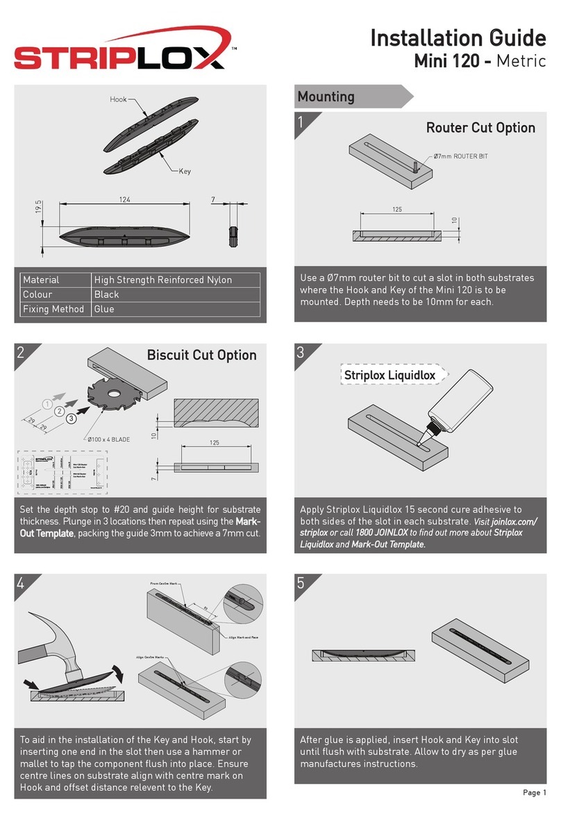 Striplox Mini 120 User manual
