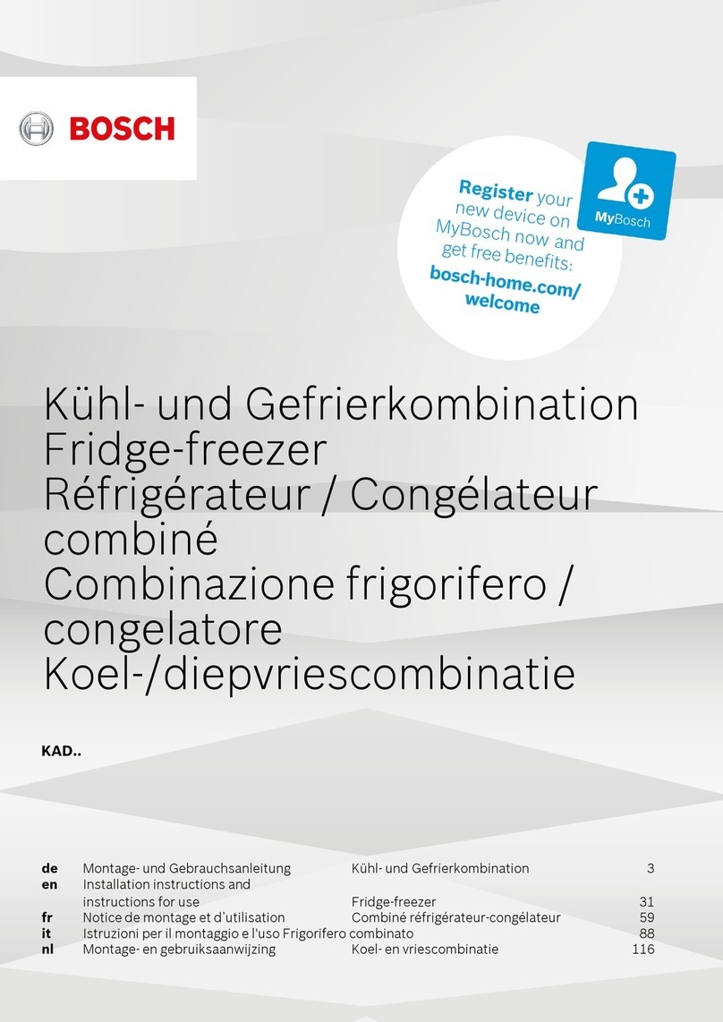 Bosch KAD Series Installation instructions and instructions for use