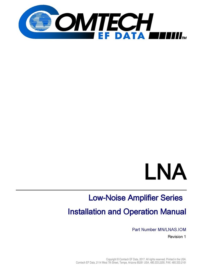 Comtech EF Data CLNA User manual