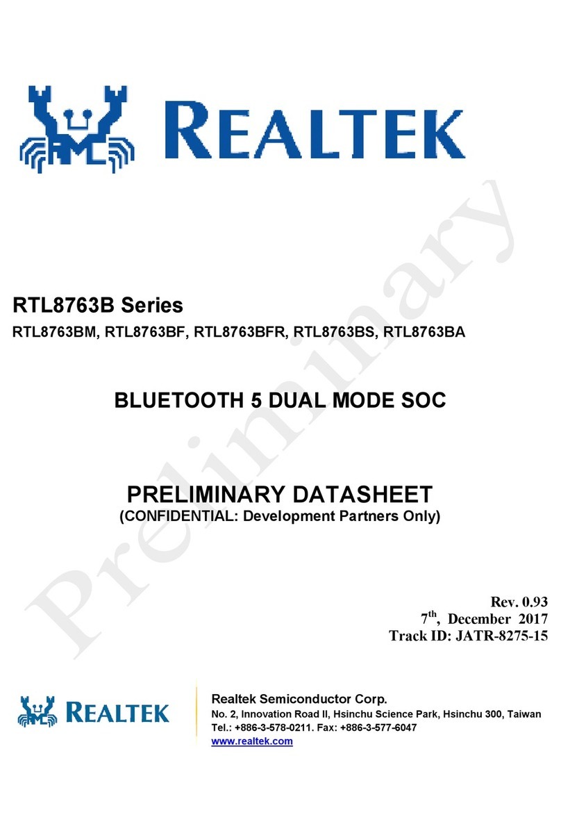 Realtek RTL8763B Series User manual Realtek RTL8763B Series User manual