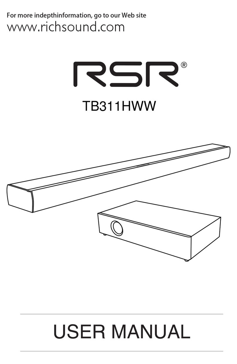 RSR TB311HWW User manual