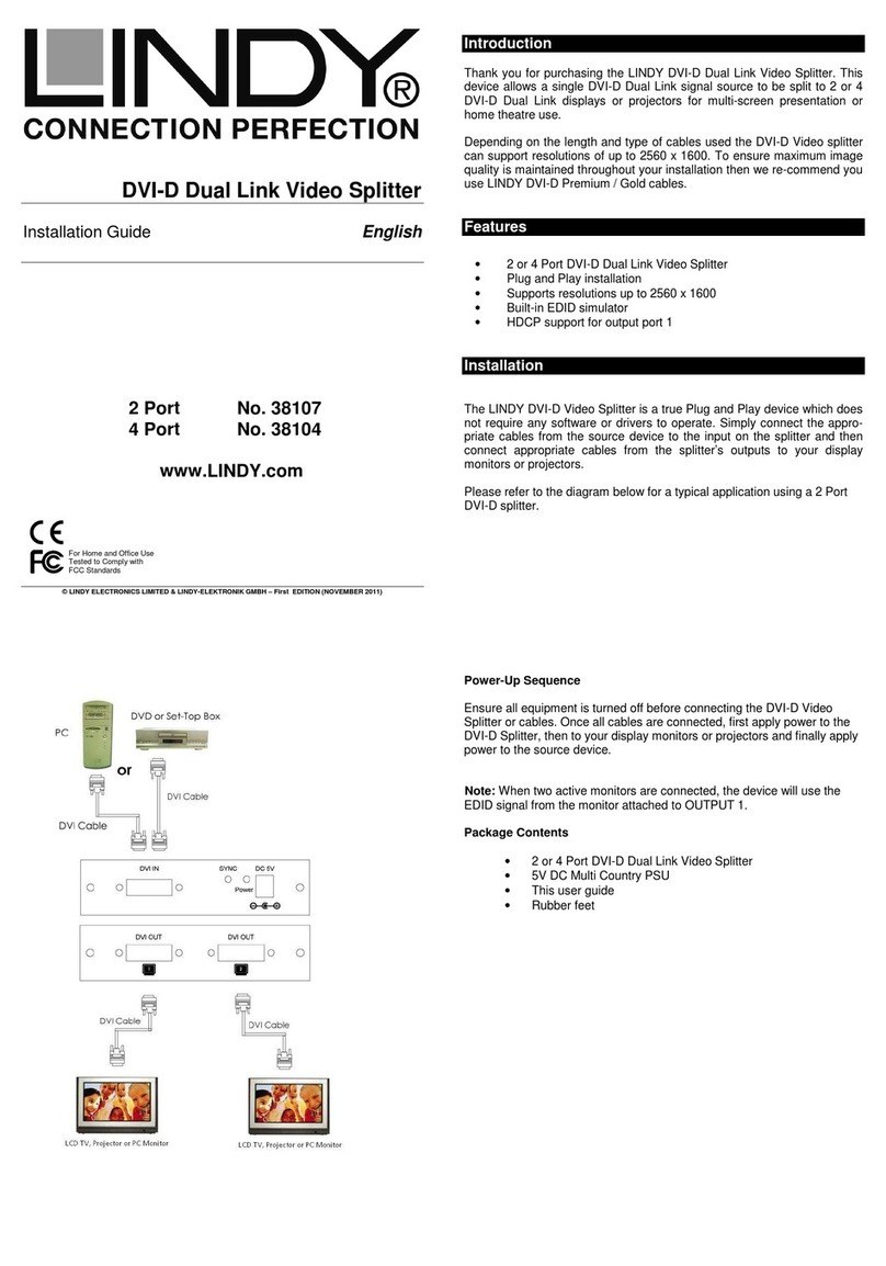 Lindy 38107 installation guide