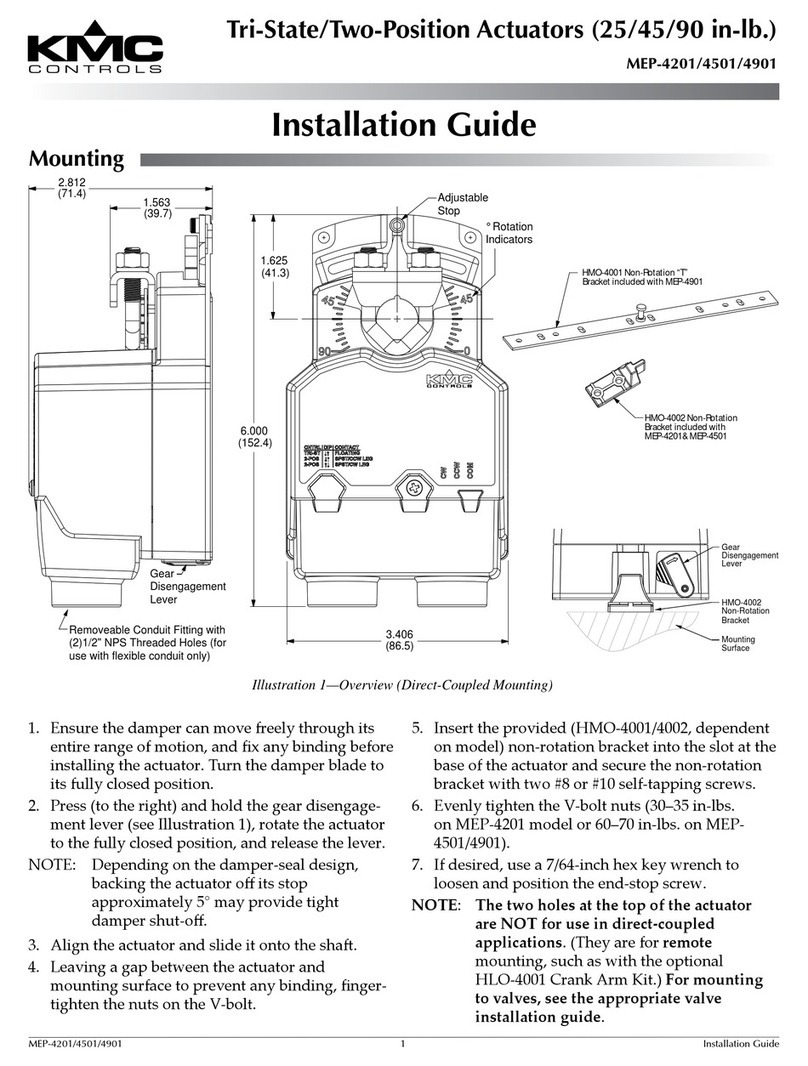 KMC Controls MEP-4201 User manual KMC Controls MEP-4201 User manual