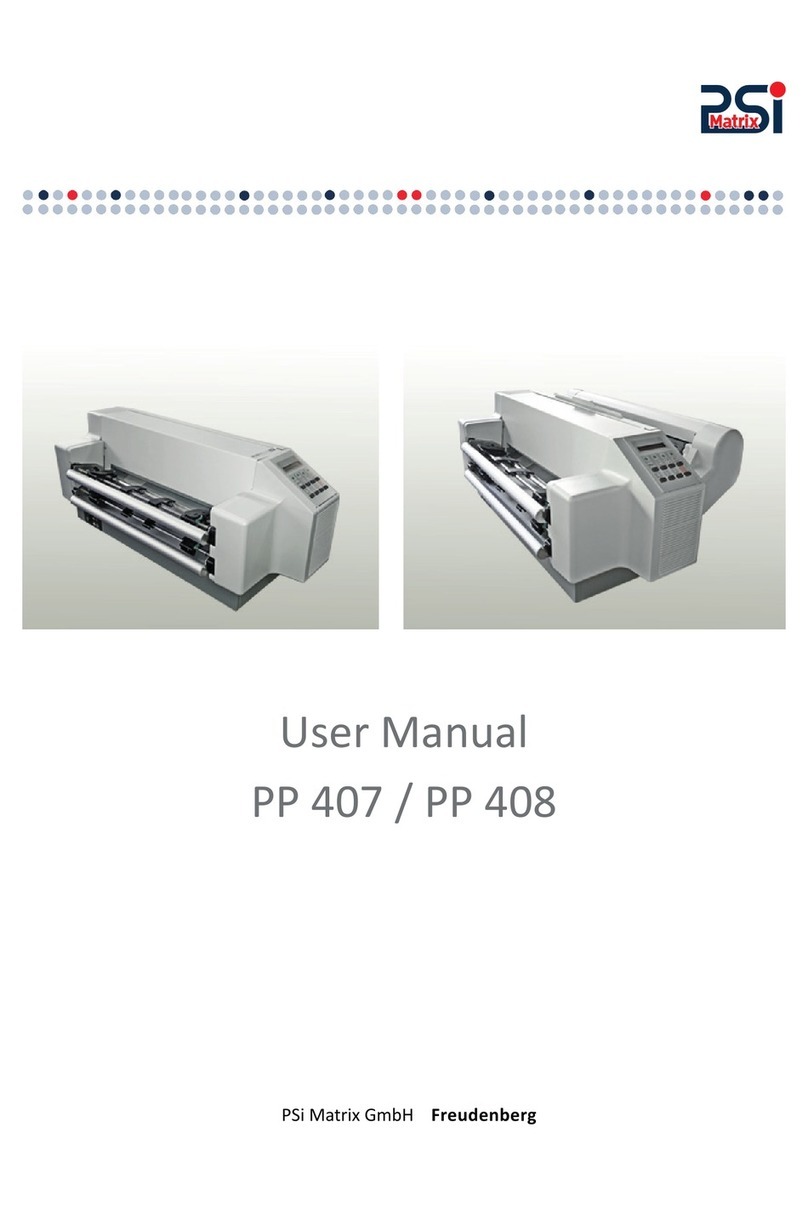 PSI Matrix PP 408 User manual