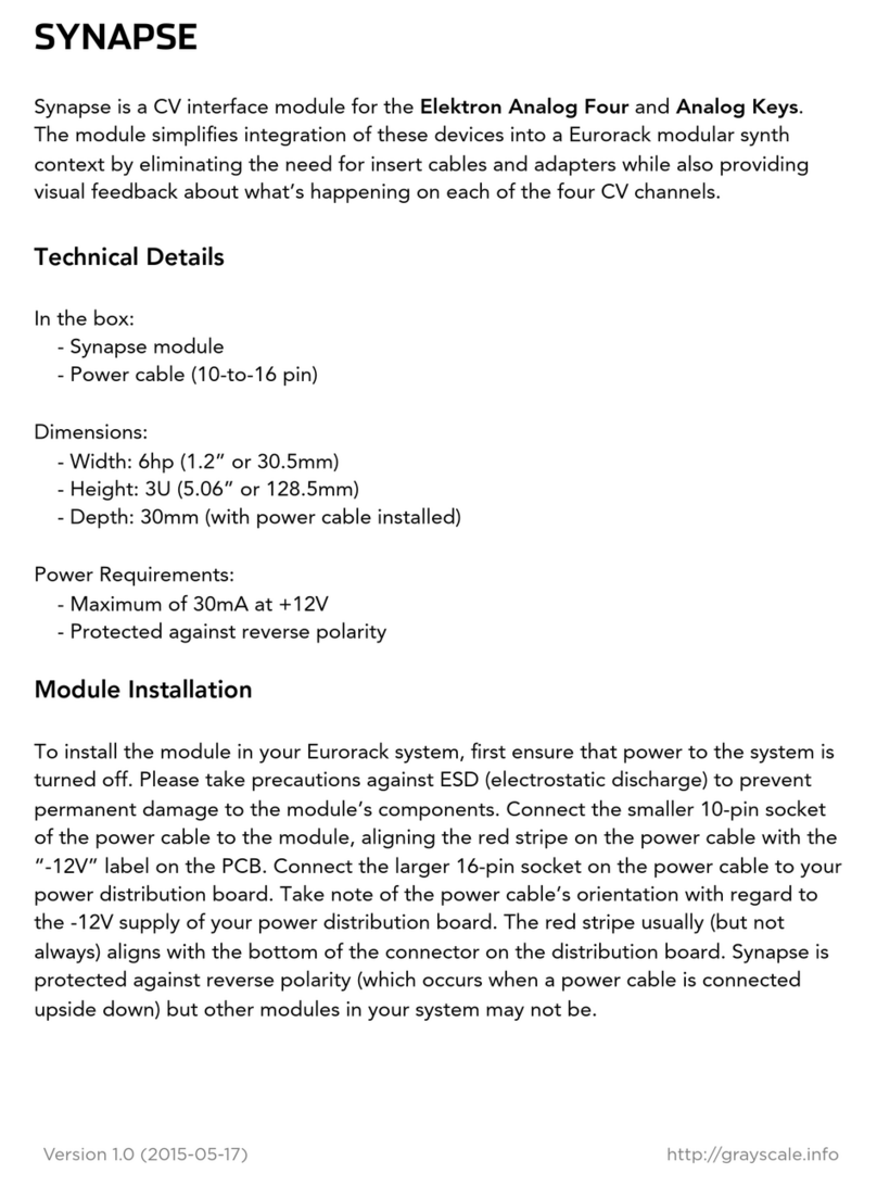 Grayscale SYNAPSE User manual