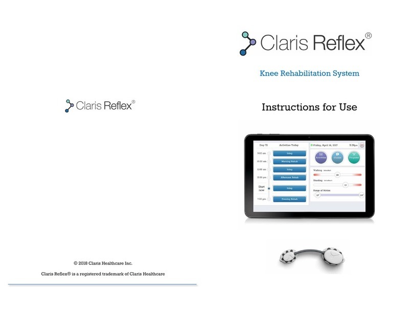 Claris Healthcare Reflex Instructions for use
