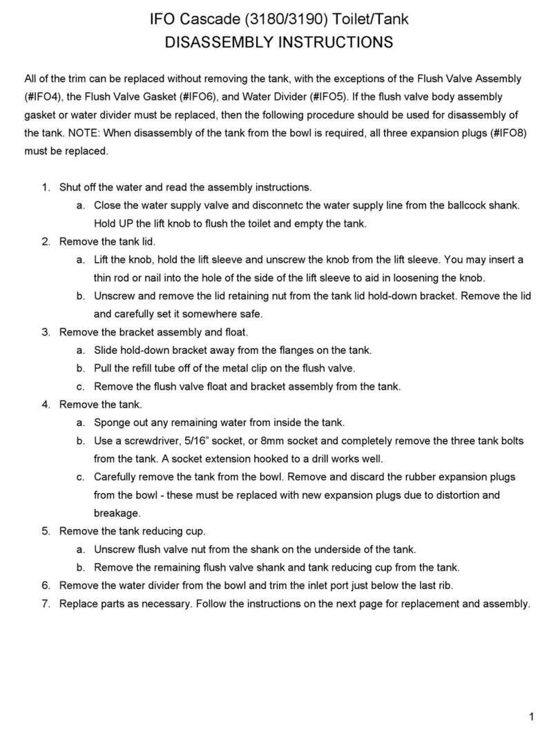IFO Cascade 3180 Installation instructions