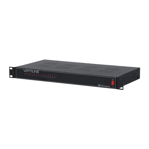 Altronix VERTILINE Series Operating and maintenance instructions