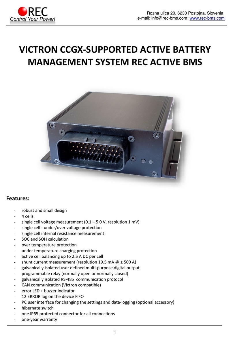 REC ACTIVE BMS User manual