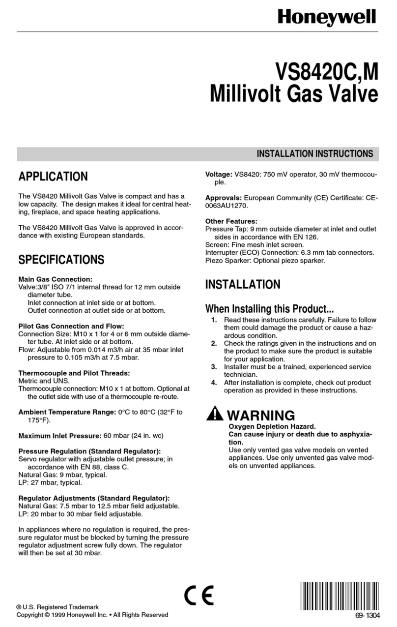 Honeywell VS8420C User manual