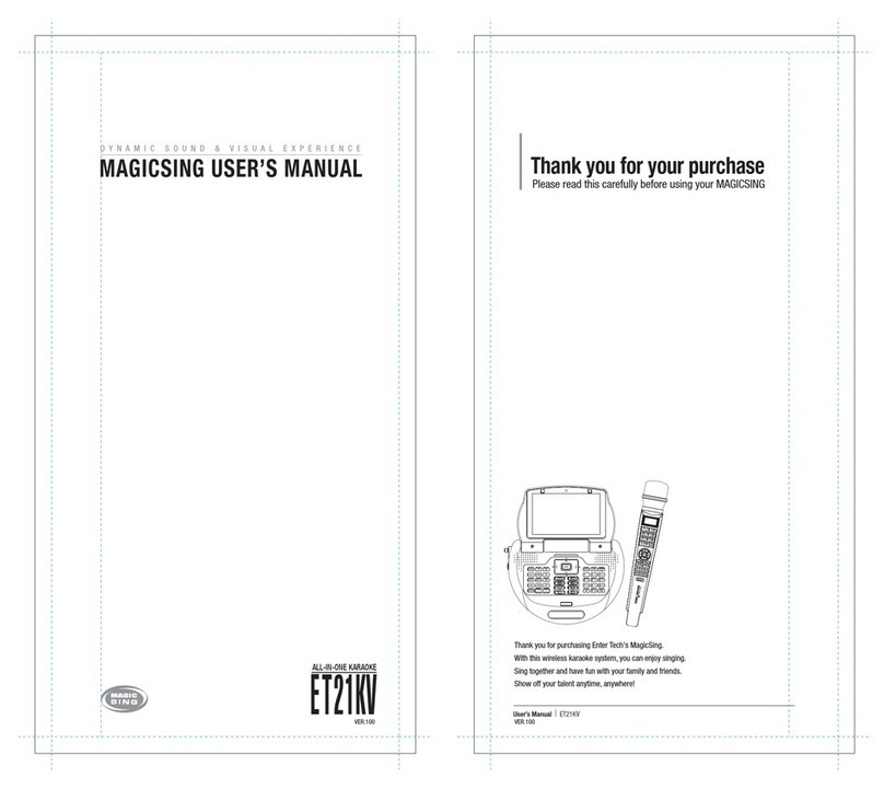 Magic Sing ET21KV User manual