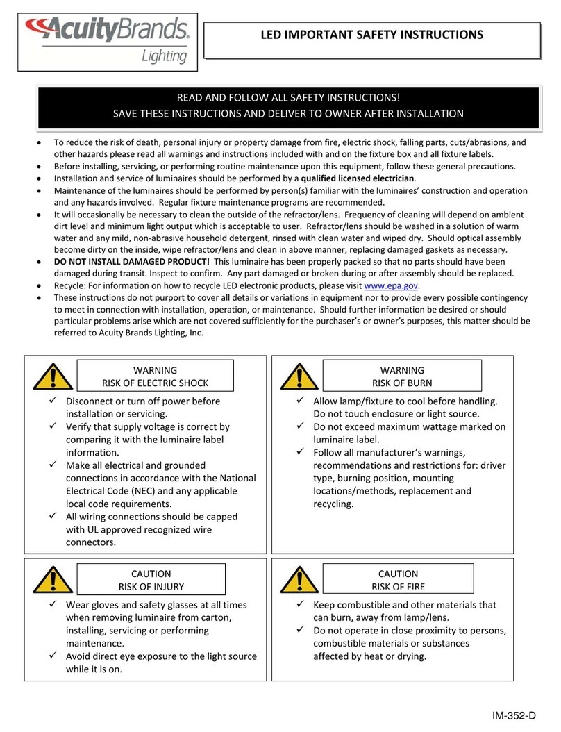 HOLOPHANE Mongoose LED Installation and maintenance manual HOLOPHANE Mongoose LED Installation and maintenance manual