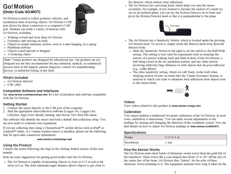 Vernier Go!Motion user manual