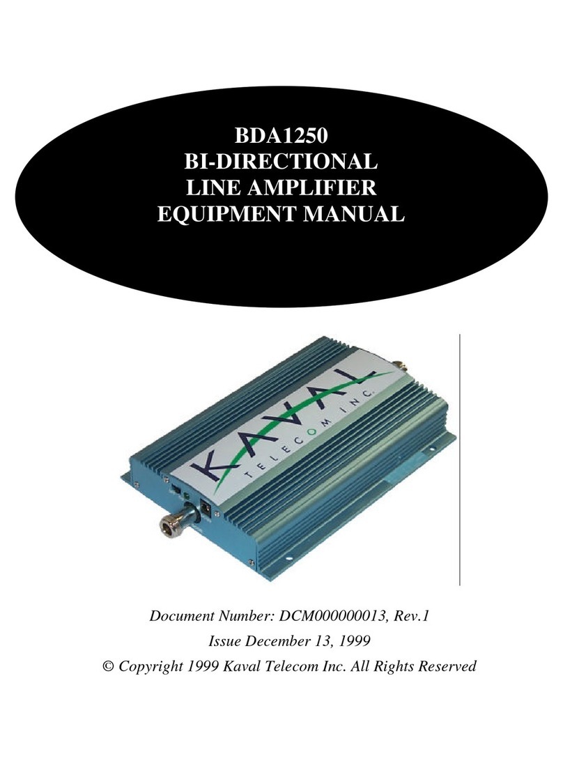 Kaval BDA1250 manual