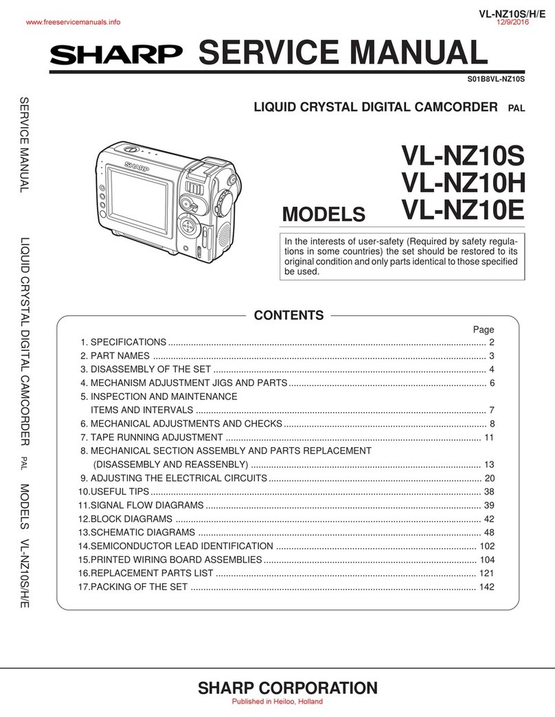 Sharp Viewcam VL-NZ10S Service manual