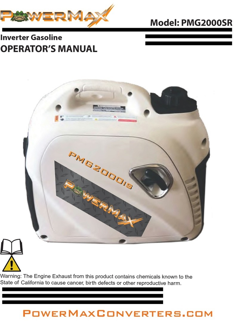Power Max PMG-2000iS Operator's manual Power Max PMG-2000iS Operator's manual