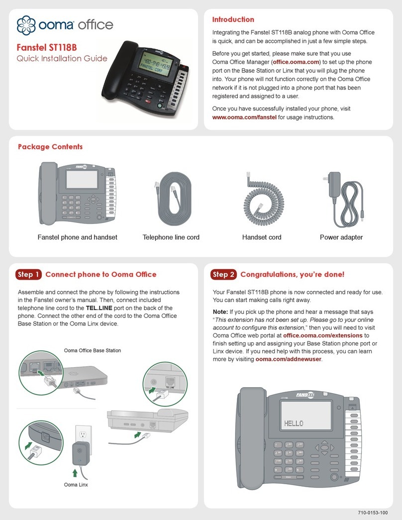 Fanstel ST118B Quick installation guide