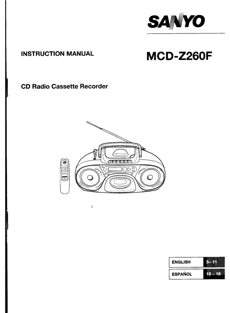 Sanyo MCD-Z260F User manual