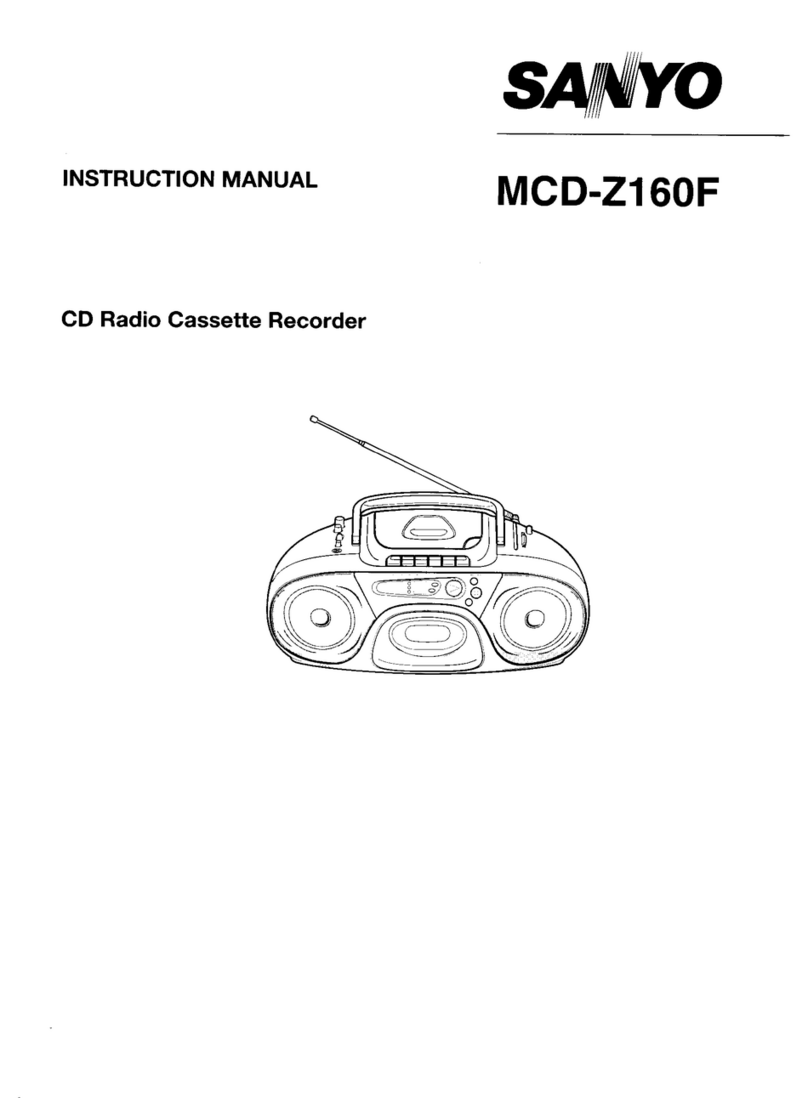 Sanyo MCD-Z160F User manual