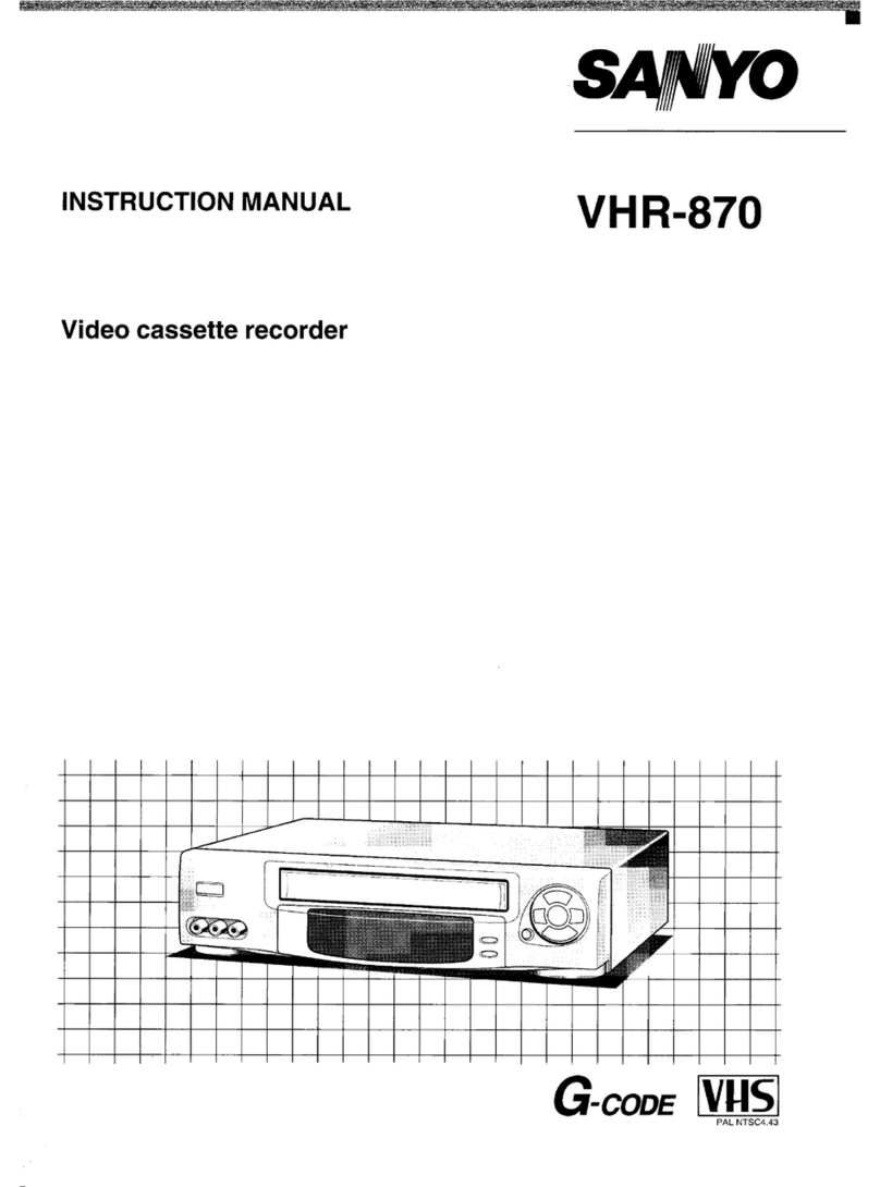 Sanyo VHR-870 User manual