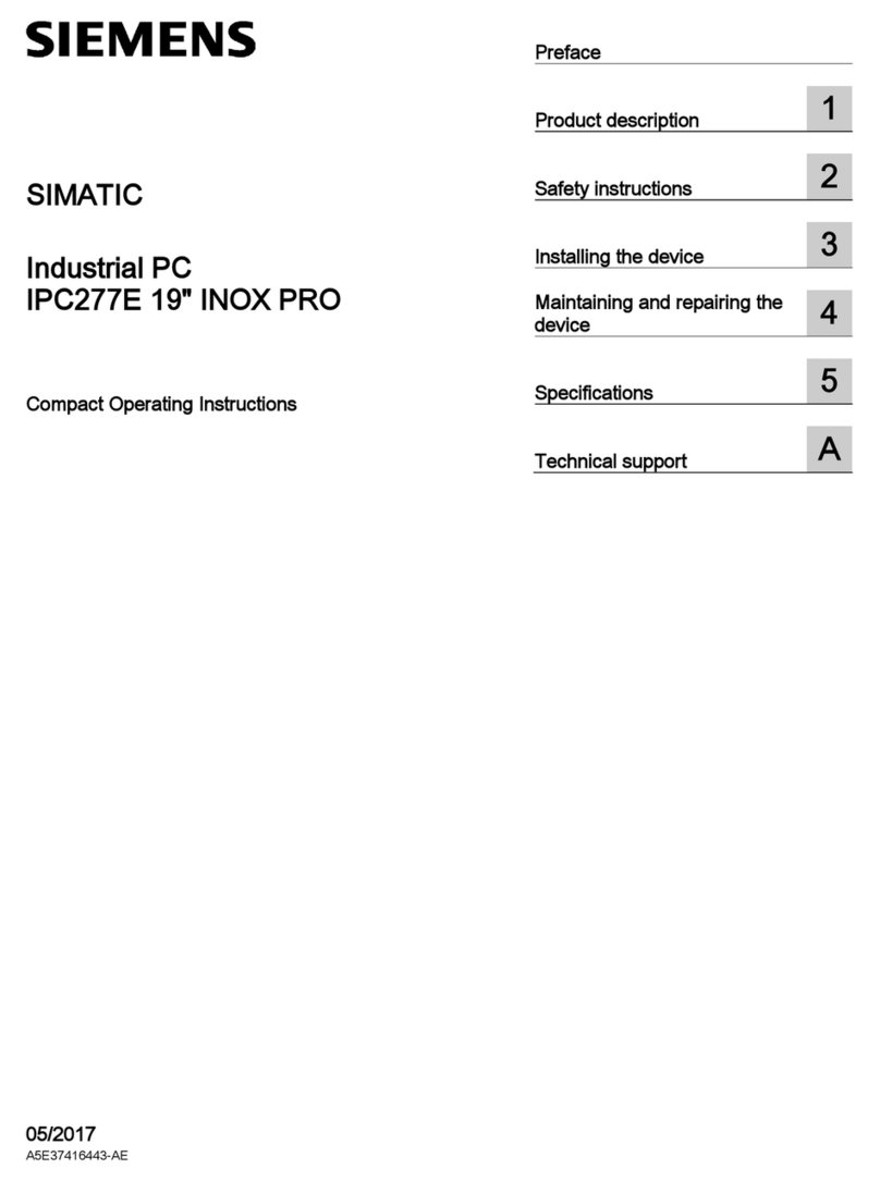 Siemens SIMATIC IPC277E User manual