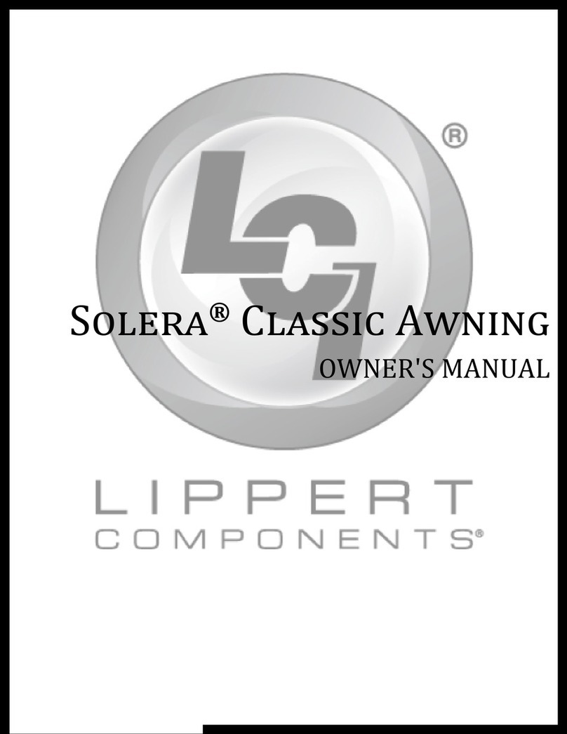 Lippert Components Solera Classic Awning User manual