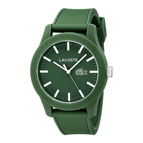 LACOSTE 3-HAND Series Operating and maintenance original instructions