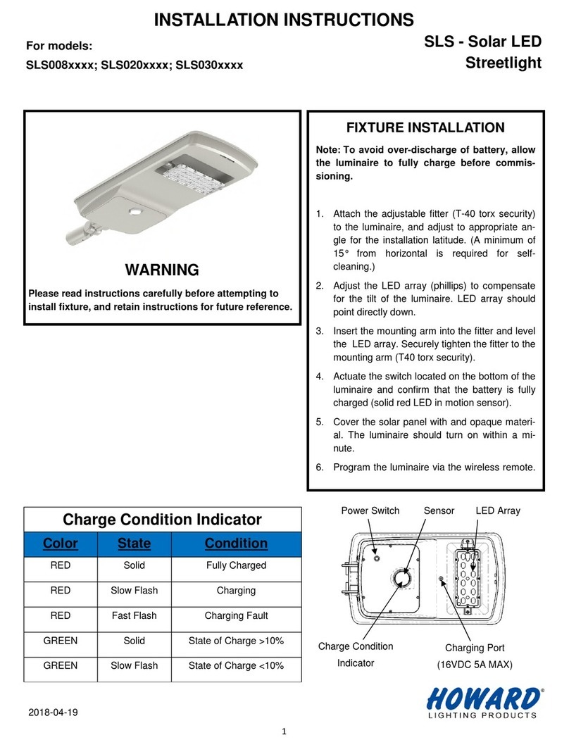 Howard SLS008 Series Service manual