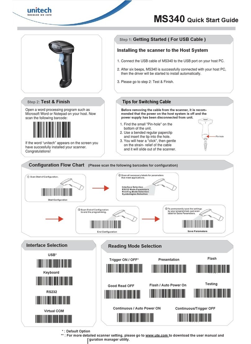 Unitech MS340 User manual