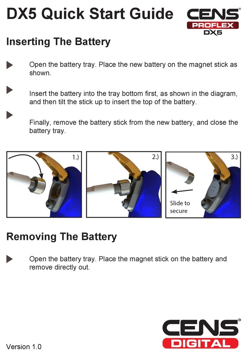 CENS PROFLEX DX5 Quick start guides