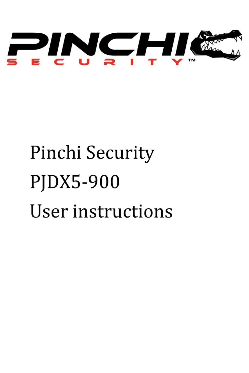 Pinchi Security PJDX5-900 Instructions for use