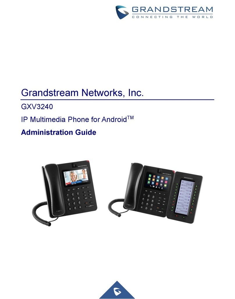 Grandstream Networks GXV3240 Instruction Manual