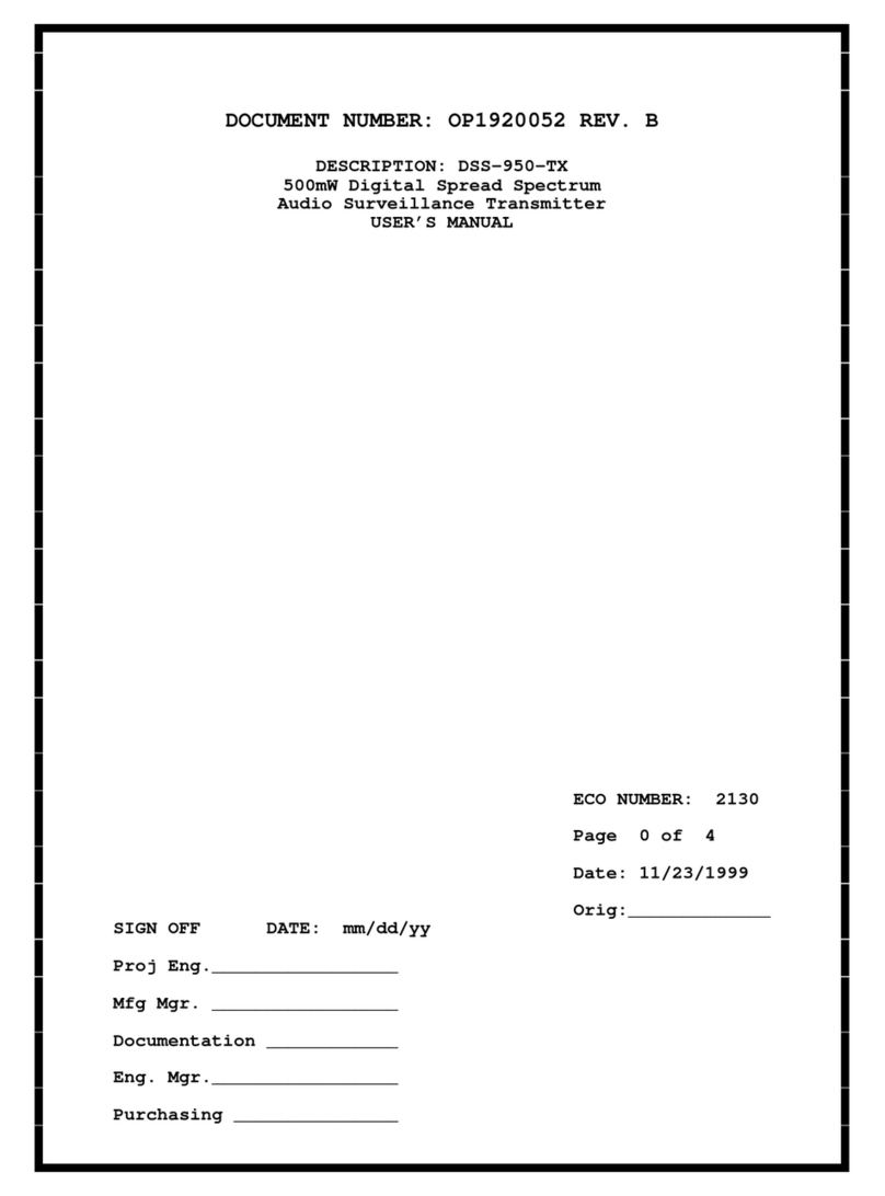 DTC DSS-950-TX user manual