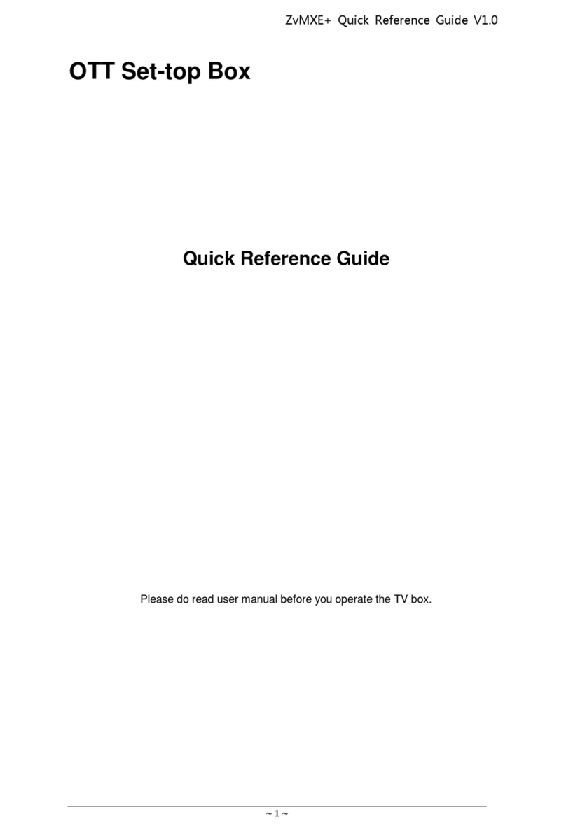 OTT ZvMXE+ Quick reference guide