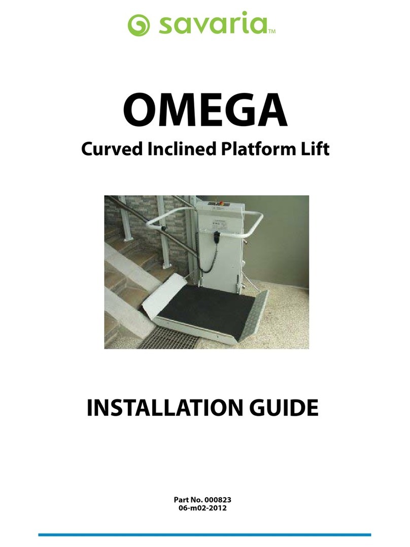 Savaria omega User manual Savaria omega User manual
