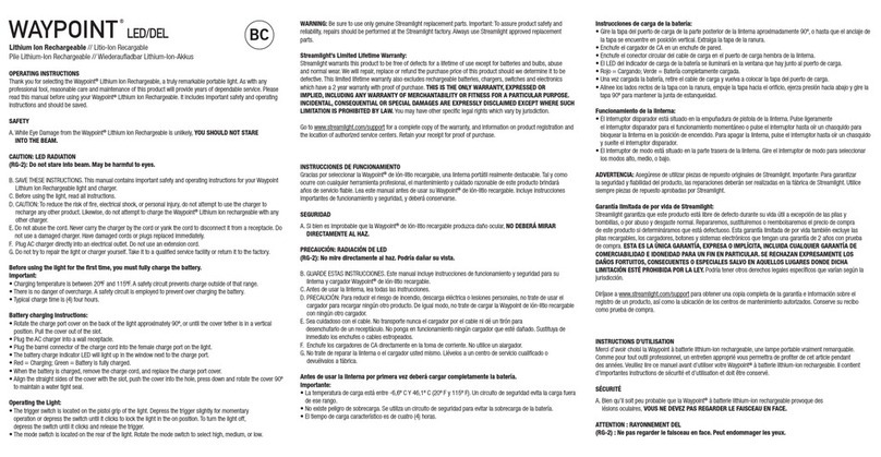 steamlight waypoint rechargable User manual